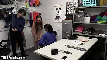 play Milf lp officer and her partner dominated a scared teen