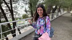 Play Street Pickup Ends in Cummy Glasses Fun: Teen Sex, Rough Doggystyle, and Facial